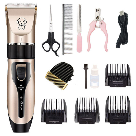 Low noise pet grooming clipper kit