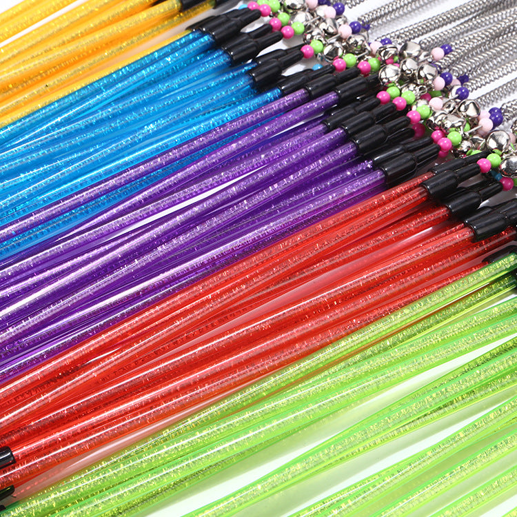 Feather teaser wand glitter handles
