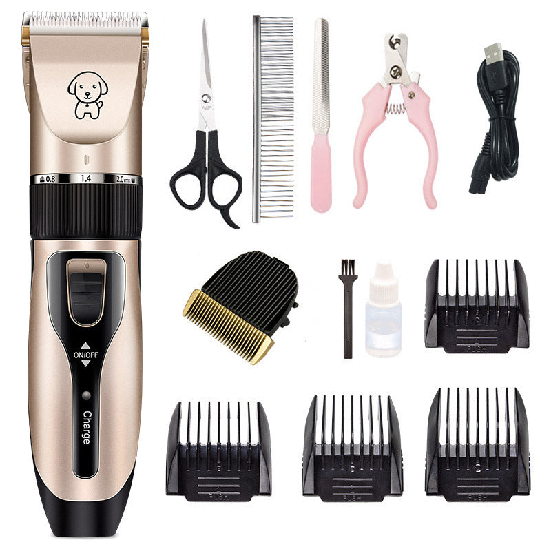Low noise pet grooming clipper kit