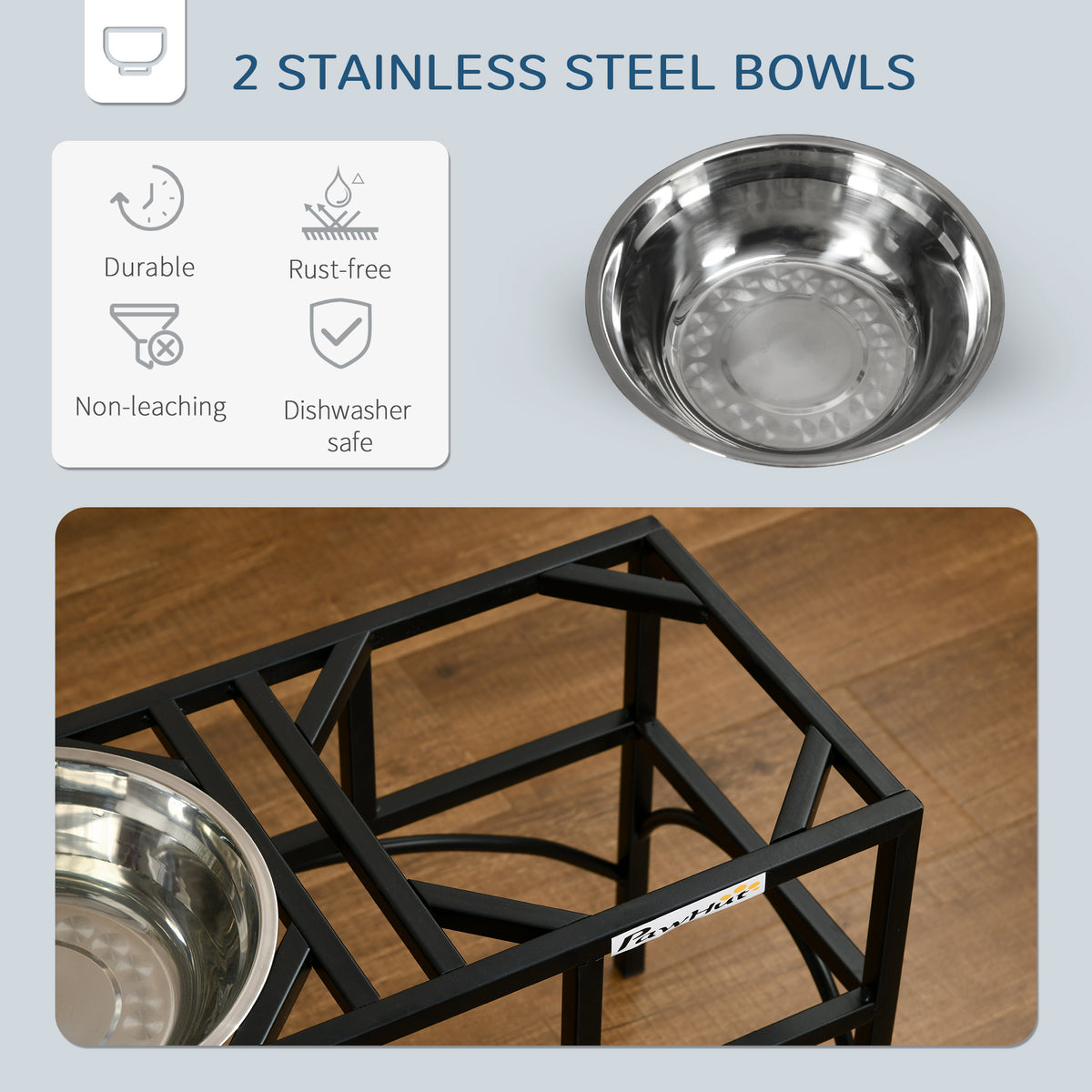 Elevated Double Dog Bowl Stand