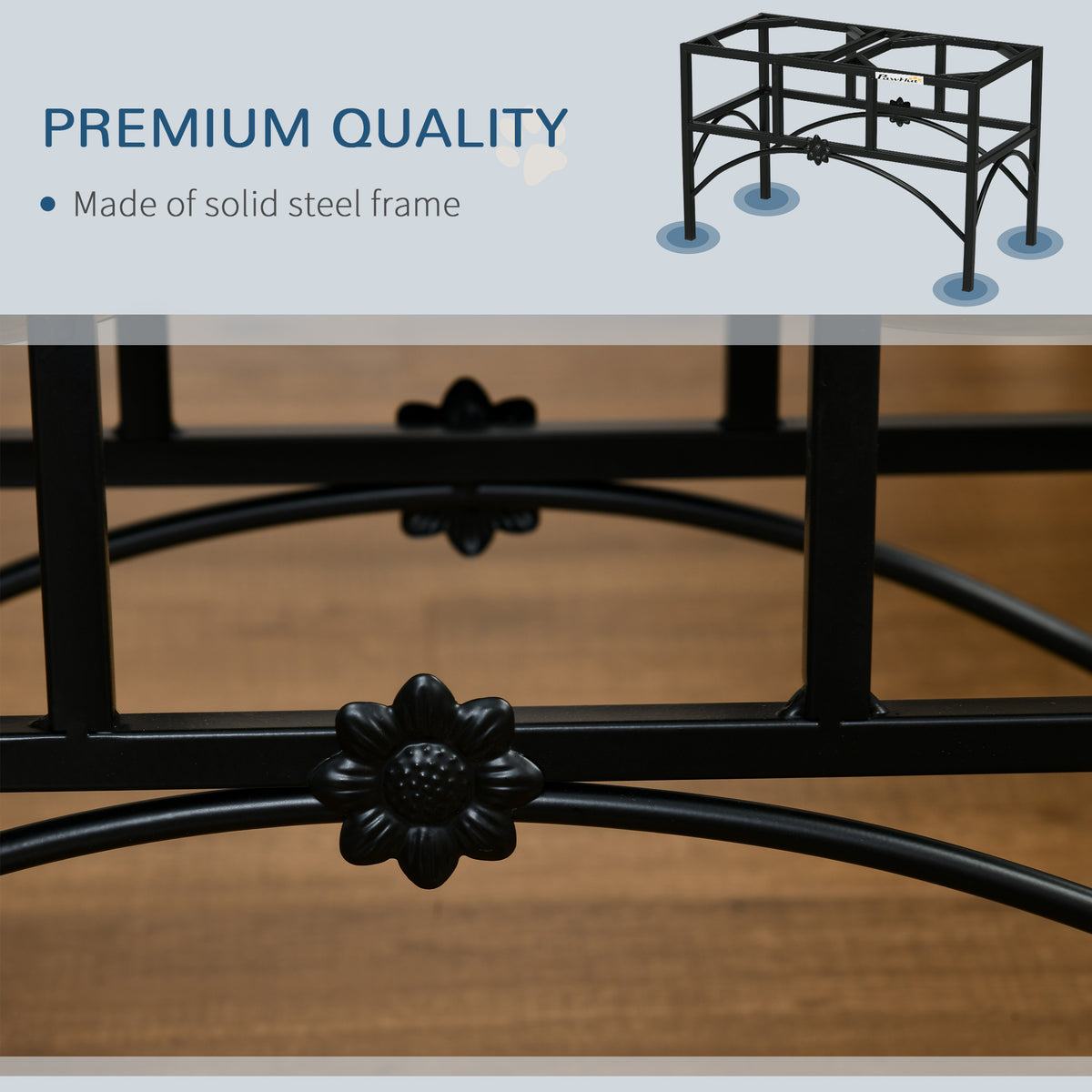 Elevated Double Dog Bowl Stand