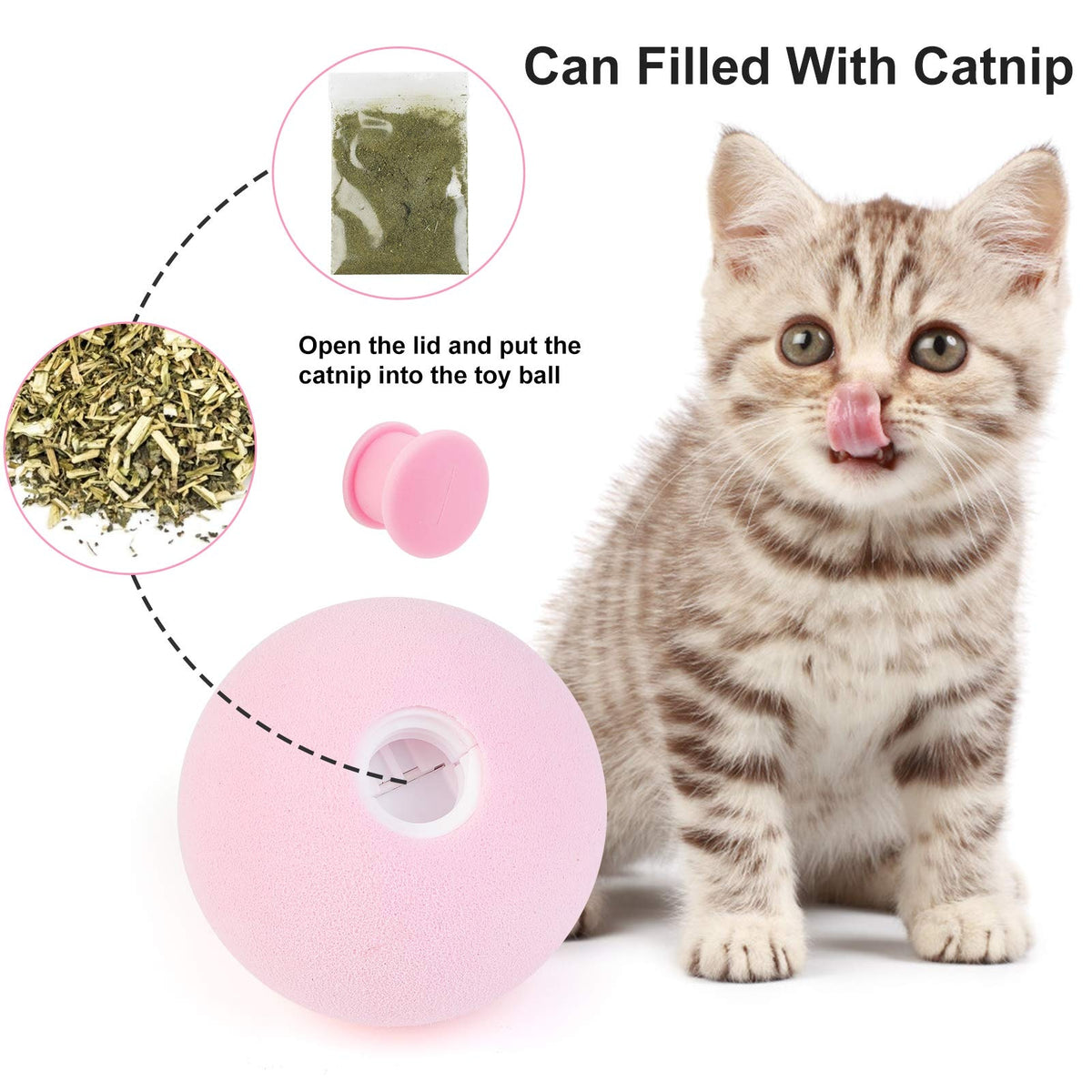 Smart Chirping Cat Ball Toy