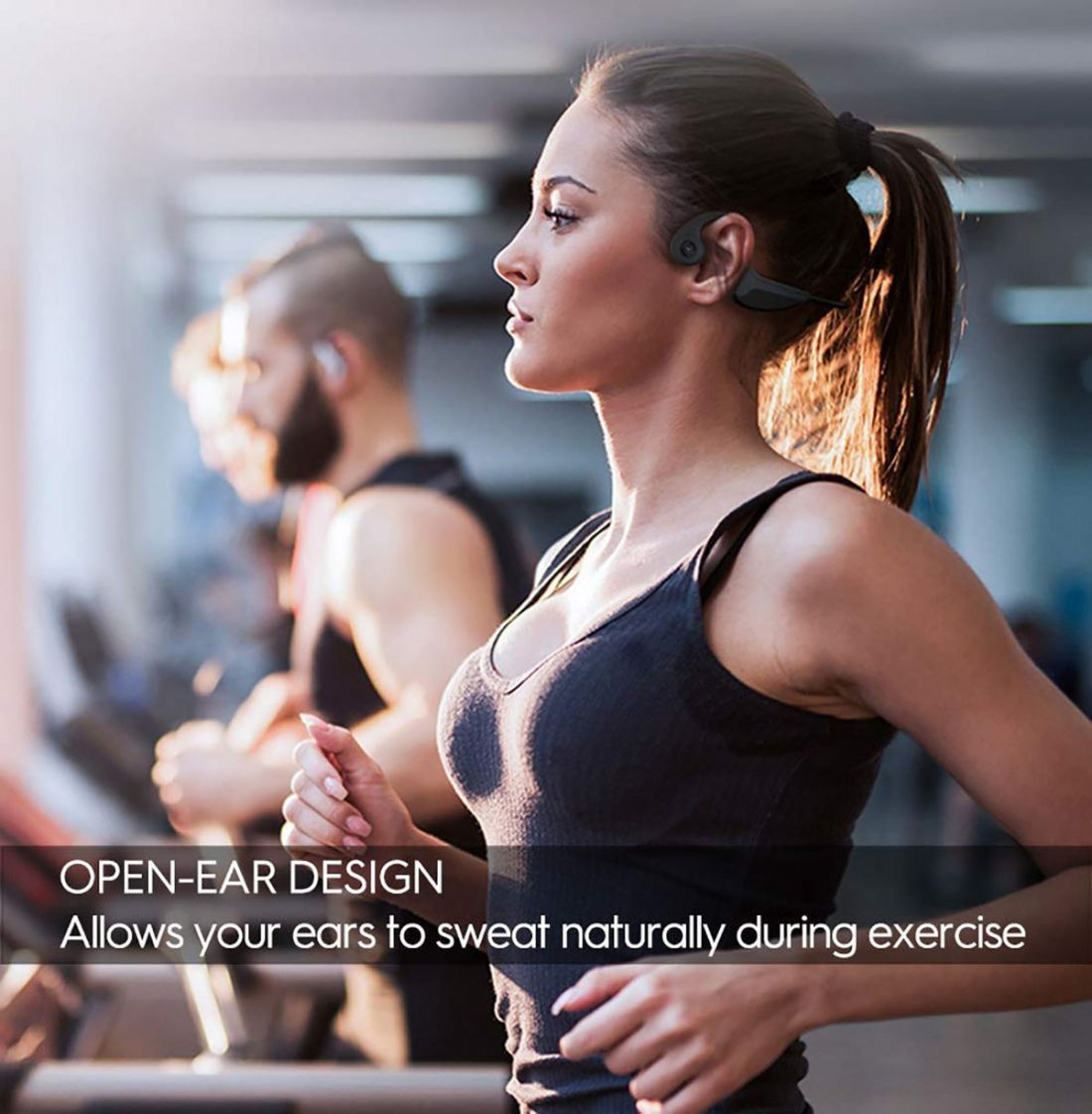 Bone Conduction Headphones - Bluetooth Wireless Headset - Popular Gadget Fun