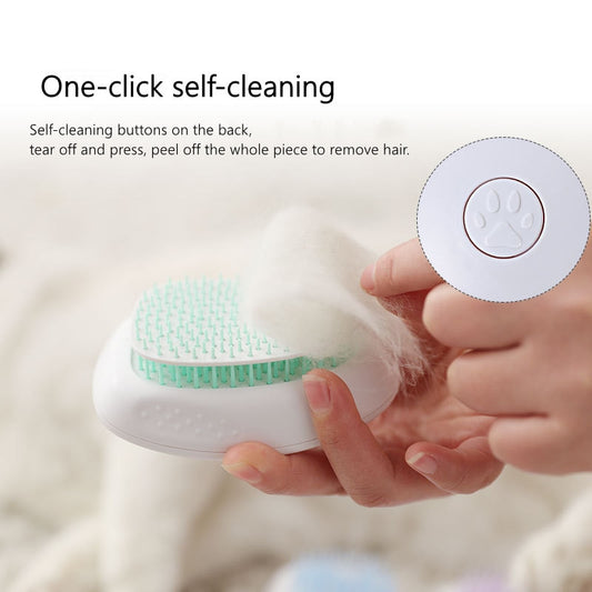 One-Click Self-Cleaning Pet Brush
