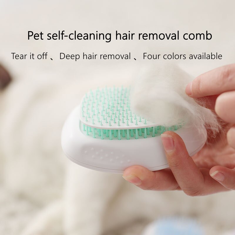 One-Click Self-Cleaning Pet Brush