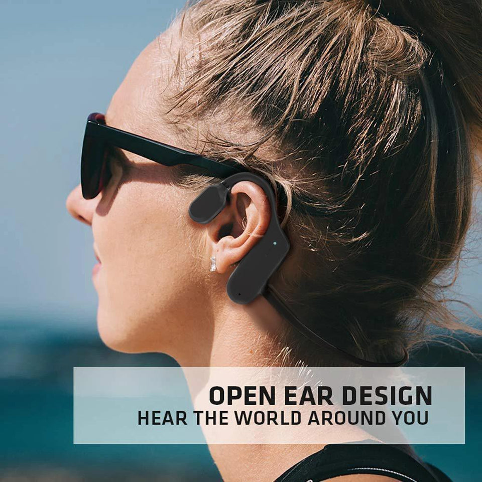 Bone Conduction Headphones - Bluetooth Wireless Headset - Popular Gadget Fun