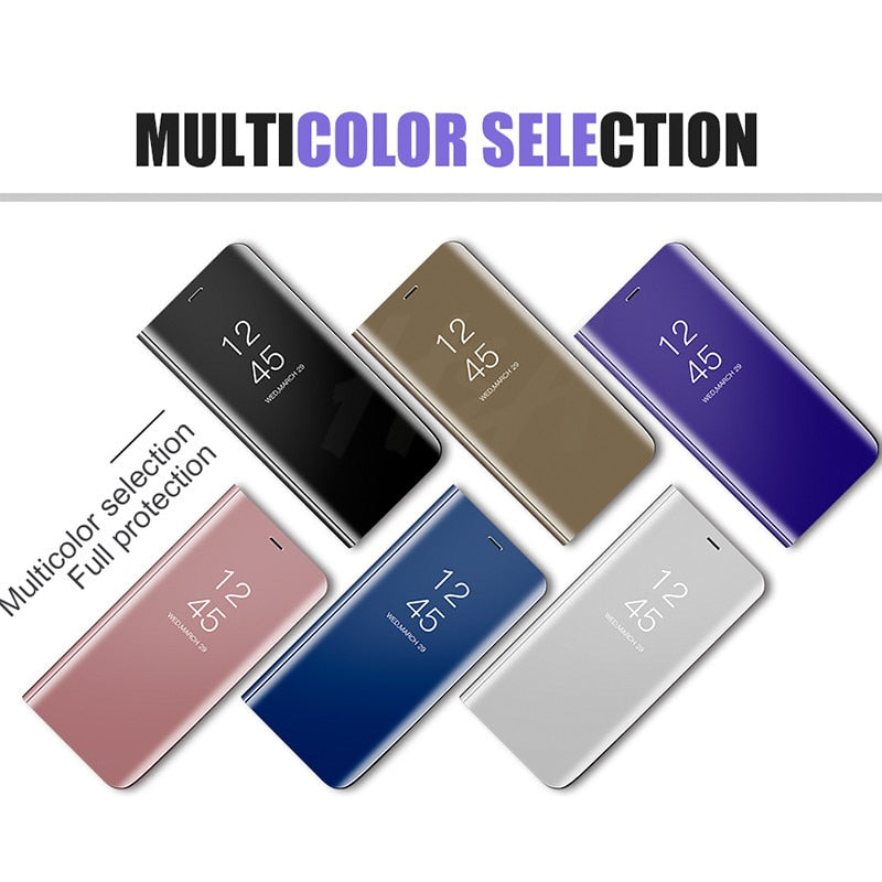 Luxury Smart Mirror Flip Phone Case For Samsung Galaxy - Popular Gadget Fun