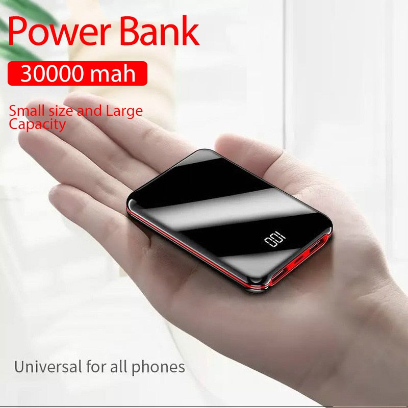 Portable Mini 30000 MAh Power Bank For All Mobile Phone - Popular Gadget Fun