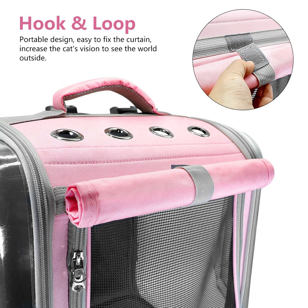 Breathable Pet Backpack Large Transparent Carrying Bag - Popular Gadget Fun