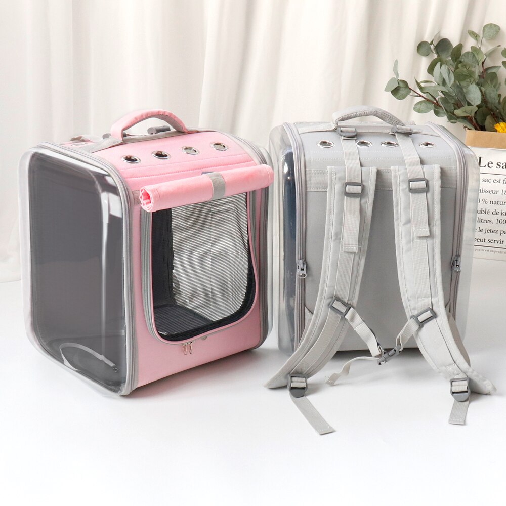 Breathable Pet Backpack Large Transparent Carrying Bag - Popular Gadget Fun
